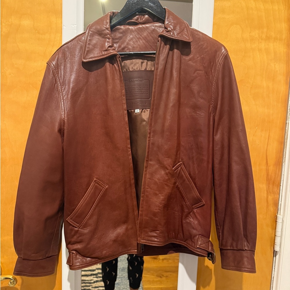 Coach Vintage Brown Leather Jacket
